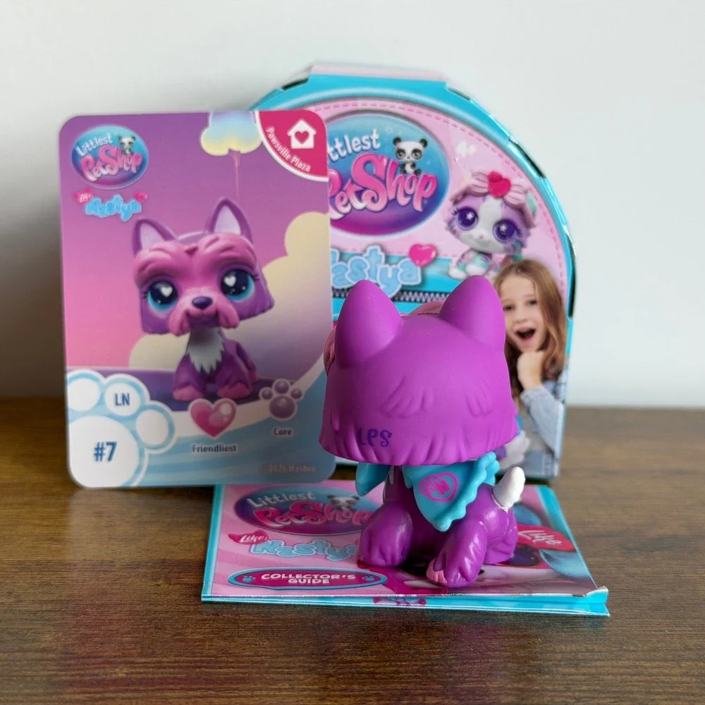 New NIB Littlest Pet Shop LPS 7 Like Nastya Scottie Terrier Dog Purple Accessory